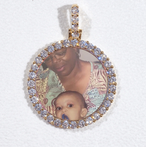 3D CIRCLE CUSTOM PICTURE PENDANT SMALL SIZE