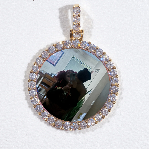 3D CIRCLE CUSTOM PICTURE PENDANT SMALL SIZE