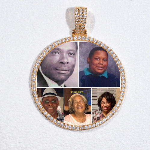 MEDIUM 3D CIRCLE CUSTOM PICTURE PENDANT
