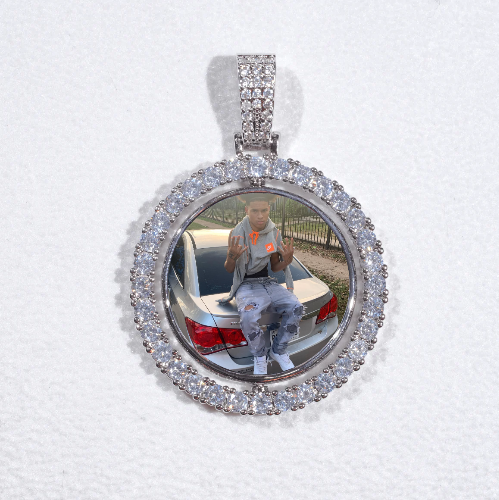 3D Spinning 2-Faced Custom Picture Pendant