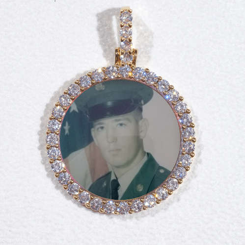 3D CIRCLE CUSTOM PICTURE PENDANT SMALL SIZE