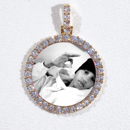 3D CIRCLE CUSTOM PICTURE PENDANT SMALL SIZE