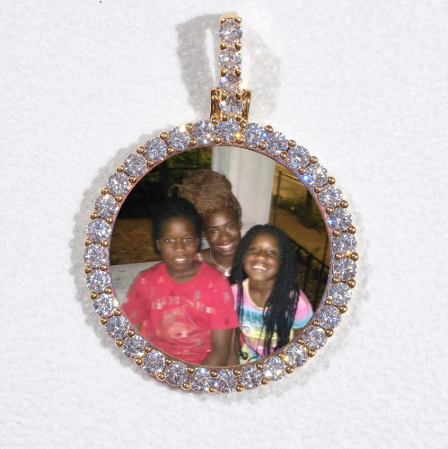 3D CIRCLE CUSTOM PICTURE PENDANT SMALL SIZE