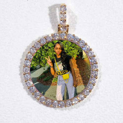 3D CIRCLE CUSTOM PICTURE PENDANT SMALL SIZE