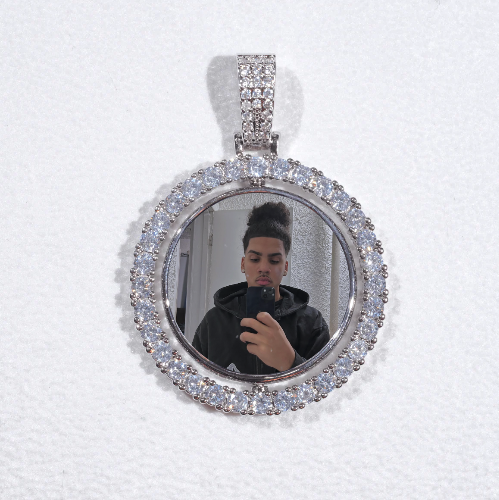 3D Spinning 2-Faced Custom Picture Pendant