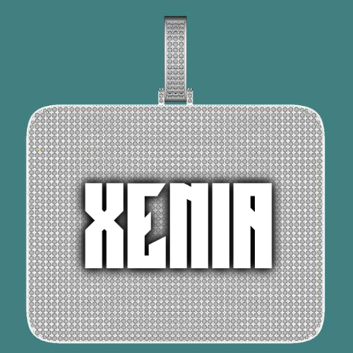 CUSTOM LETTER NECKLACE 3D BIG SQUARE