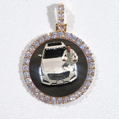3D CIRCLE CUSTOM PICTURE PENDANT SMALL SIZE