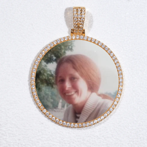 MEDIUM 3D CIRCLE CUSTOM PICTURE PENDANT