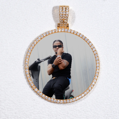 MEDIUM 3D CIRCLE CUSTOM PICTURE PENDANT