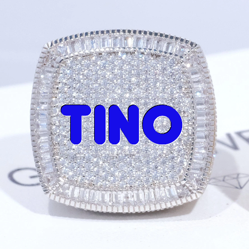 CUSTOM LETTER 3D ICED RING