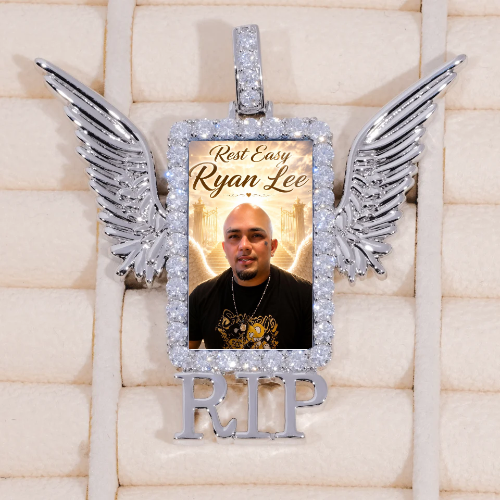 RIP WING 3D CUSTOM PICTURE PENDANT