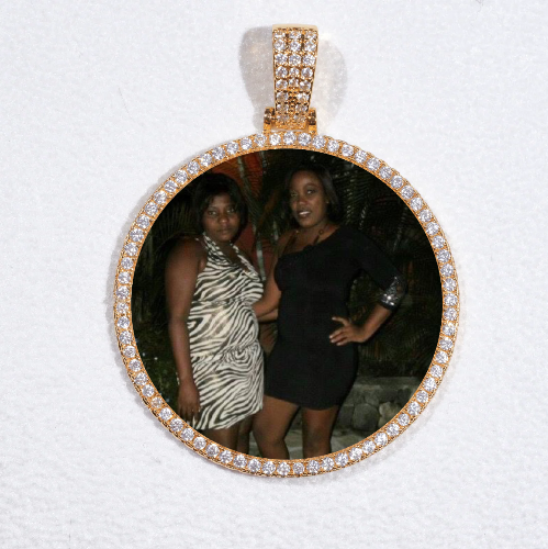 MEDIUM 3D CIRCLE CUSTOM PICTURE PENDANT