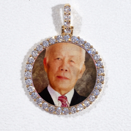 3D CIRCLE CUSTOM PICTURE PENDANT SMALL SIZE