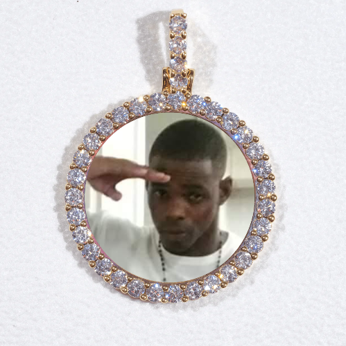 3D CIRCLE CUSTOM PICTURE PENDANT SMALL SIZE