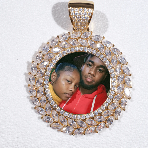 Large 3D Wheat Ear Custom Picture Pendant