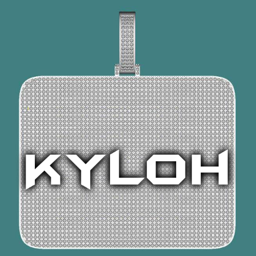 CUSTOM LETTER NECKLACE 3D BIG SQUARE