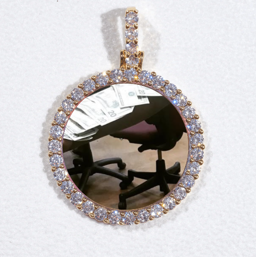 3D CIRCLE CUSTOM PICTURE PENDANT SMALL SIZE