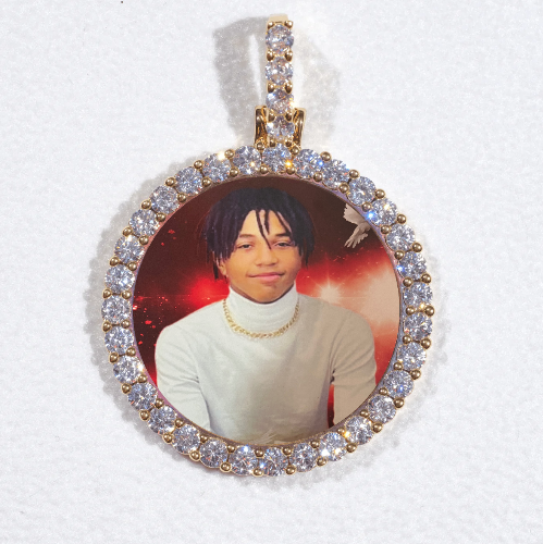 3D CIRCLE CUSTOM PICTURE PENDANT SMALL SIZE