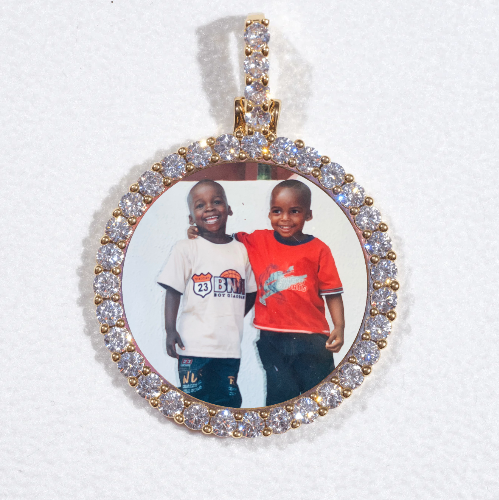 3D CIRCLE CUSTOM PICTURE PENDANT SMALL SIZE