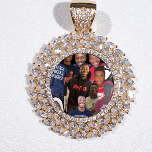 Large 3D Wheat Ear Custom Picture Pendant