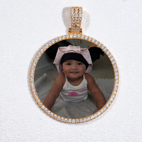 MEDIUM 3D CIRCLE CUSTOM PICTURE PENDANT
