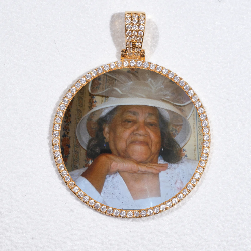 MEDIUM 3D CIRCLE CUSTOM PICTURE PENDANT