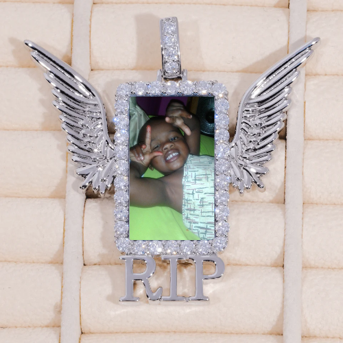 RIP WING 3D CUSTOM PICTURE PENDANT