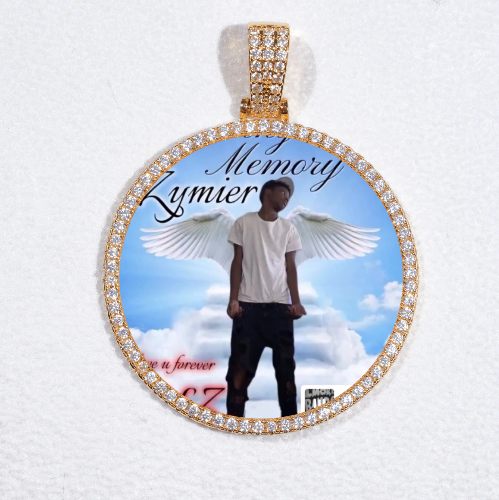 MEDIUM 3D CIRCLE CUSTOM PICTURE PENDANT