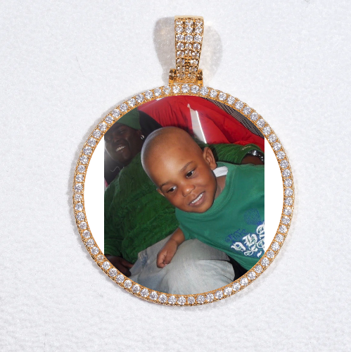 MEDIUM 3D CIRCLE CUSTOM PICTURE PENDANT