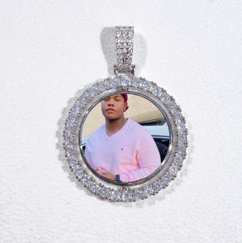 3D Spinning 2-Faced Custom Picture Pendant
