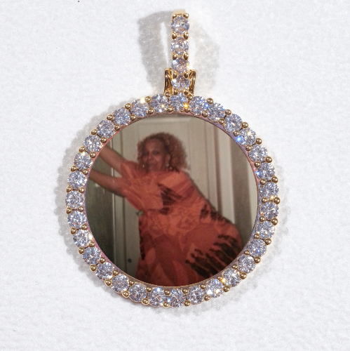 3D CIRCLE CUSTOM PICTURE PENDANT SMALL SIZE