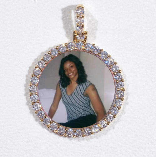3D CIRCLE CUSTOM PICTURE PENDANT SMALL SIZE
