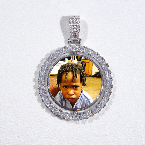 3D Spinning 2-Faced Custom Picture Pendant