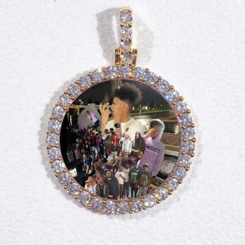 3D CIRCLE CUSTOM PICTURE PENDANT SMALL SIZE