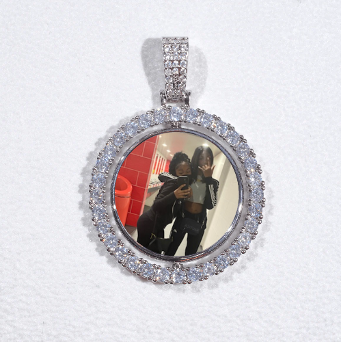 3D Spinning 2-Faced Custom Picture Pendant