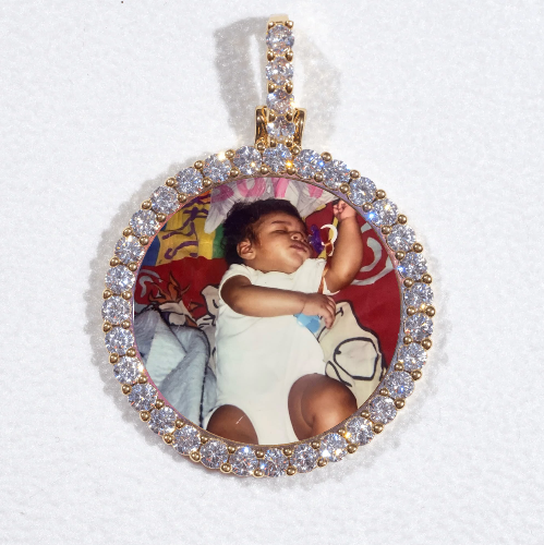 3D CIRCLE CUSTOM PICTURE PENDANT SMALL SIZE