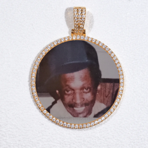 MEDIUM 3D CIRCLE CUSTOM PICTURE PENDANT