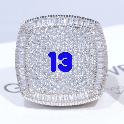 CUSTOM LETTER 3D ICED RING