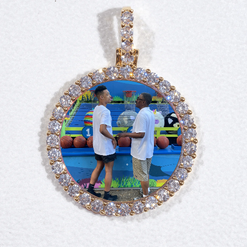 3D CIRCLE CUSTOM PICTURE PENDANT SMALL SIZE