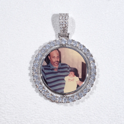 3D Spinning 2-Faced Custom Picture Pendant