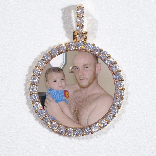 3D CIRCLE CUSTOM PICTURE PENDANT SMALL SIZE