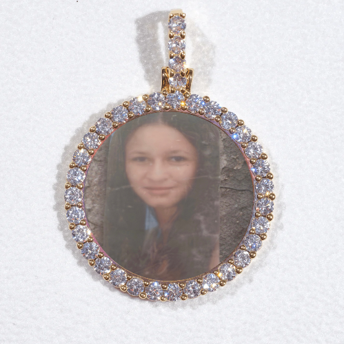 3D CIRCLE CUSTOM PICTURE PENDANT SMALL SIZE