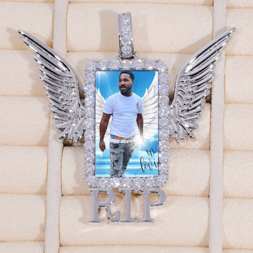 RIP WING 3D CUSTOM PICTURE PENDANT