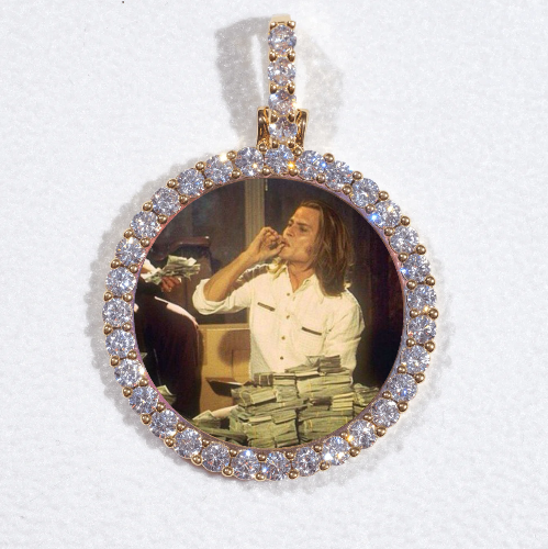 3D CIRCLE CUSTOM PICTURE PENDANT SMALL SIZE