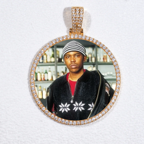 MEDIUM 3D CIRCLE CUSTOM PICTURE PENDANT