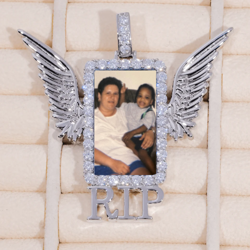 RIP WING 3D CUSTOM PICTURE PENDANT