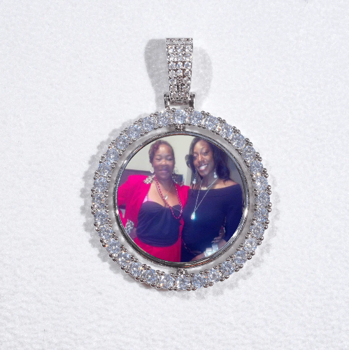 3D Spinning 2-Faced Custom Picture Pendant