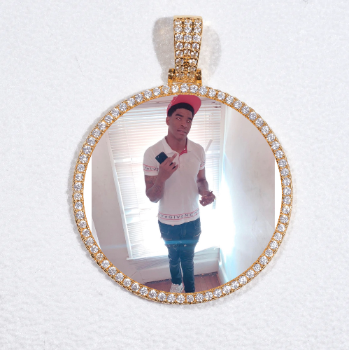 MEDIUM 3D CIRCLE CUSTOM PICTURE PENDANT