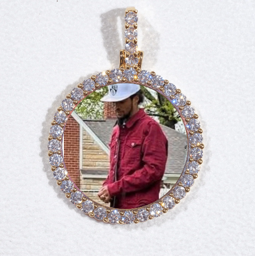 3D CIRCLE CUSTOM PICTURE PENDANT SMALL SIZE