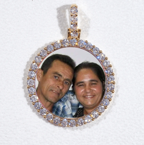 3D CIRCLE CUSTOM PICTURE PENDANT SMALL SIZE